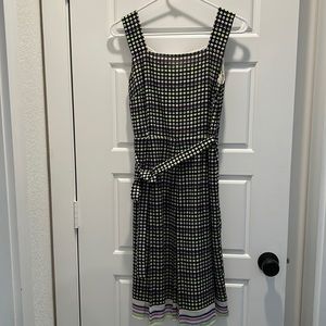 St. John Collection Black w/Colored Dots Dress